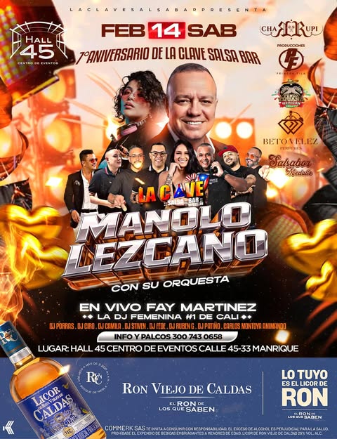 MANOLO LEZCANO con su orquesta en vivo